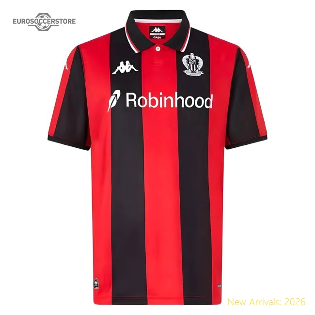 2025-2026 OGC Nice Home Shirt-PitchVibe Kits
